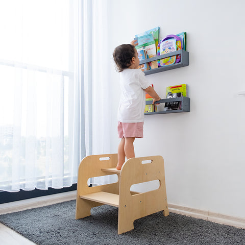 Montessori Çocuk ve Bebek Basamak Tabure - Orfis Kids