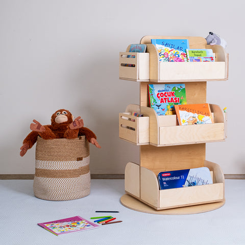 Montessori Döner Kitaplık - Orfis Kids