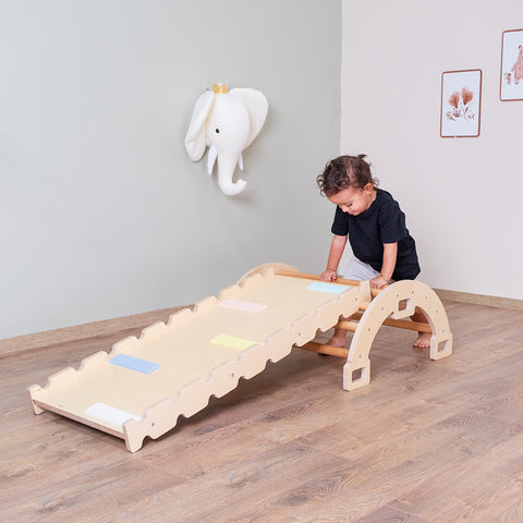 Montessori Küçük Pikler Halkası ve Rampa İkili Set - Orfis Kids