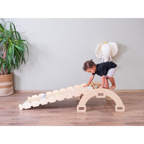 Montessori Küçük Pikler Halkası ve Rampa İkili Set - Orfis Kids