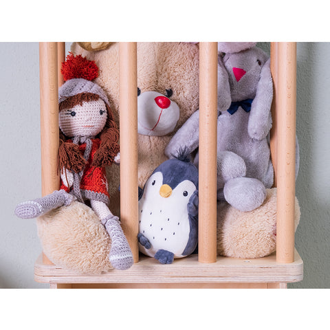 Montessori Pelüş Oyuncak Depolama ve Kitaplık