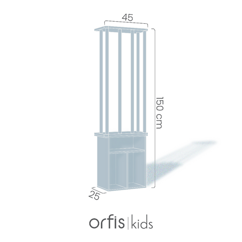Montessori Pelüş Oyuncak Depolama ve Kitaplık - Orfis Kids