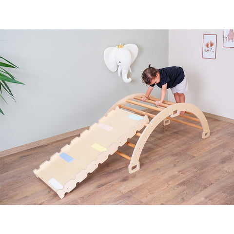 Montessori Pikler Halkası ve Rampa İkili Set - Orfis Kids