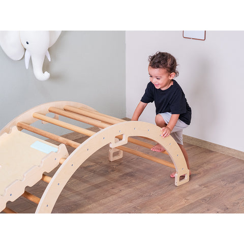 Montessori Pikler Halkası ve Rampa İkili Set - Orfis Kids