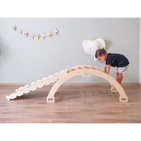 Montessori Pikler Halkası ve Rampa İkili Set - Orfis Kids