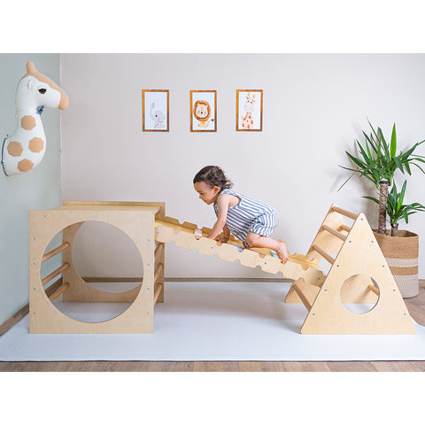 Montessori Pikler Karesi, Üçgen ve Rampa Üçlü Set - Orfis Kids
