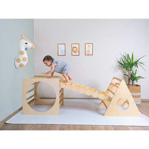 Montessori Pikler Karesi, Üçgen ve Rampa Üçlü Set - Orfis Kids