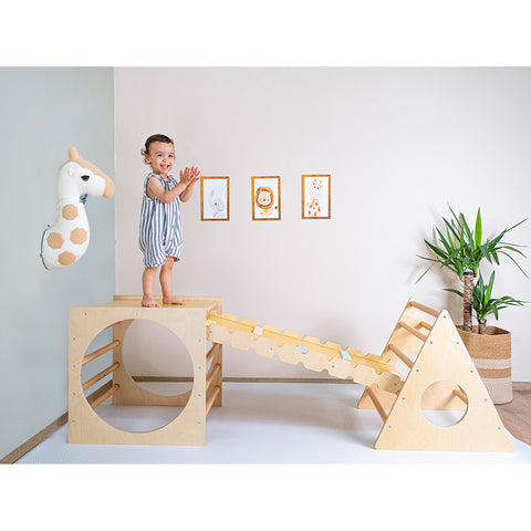 Montessori Pikler Karesi, Üçgen ve Rampa Üçlü Set - Orfis Kids