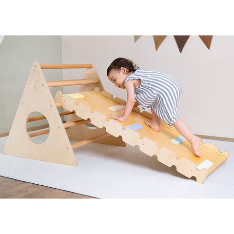 Montessori Pikler Üçgeni ve Rampa İkili Set - Orfis Kids