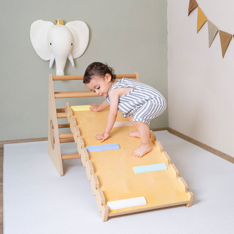 Montessori Pikler Üçgeni ve Rampa İkili Set - Orfis Kids
