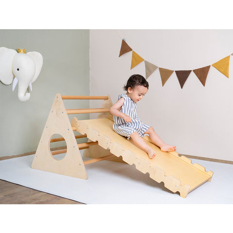Montessori Pikler Üçgeni ve Rampa İkili Set - Orfis Kids