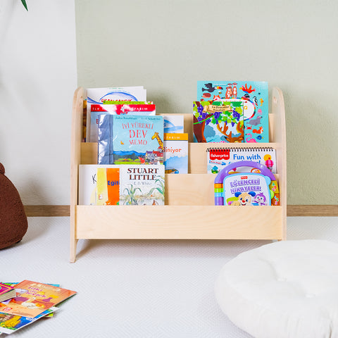Montessori Taşınabilir Açılı Kitaplık