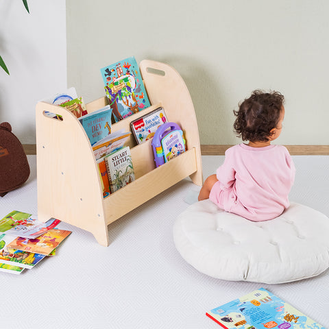 Montessori Taşınabilir Açılı Kitaplık