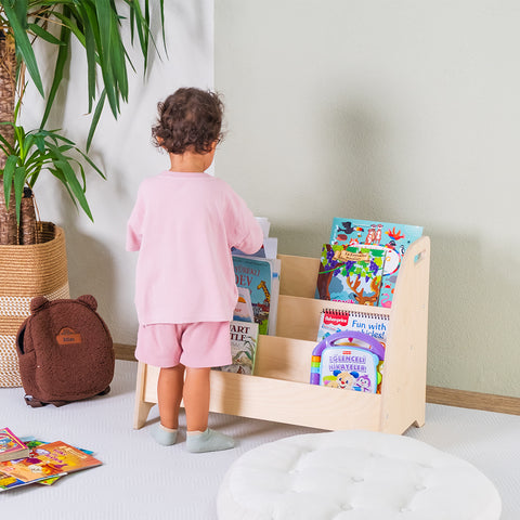 Montessori Taşınabilir Açılı Kitaplık - Orfis Kids