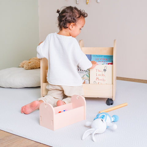 Montessori Tekerlekli Kitaplık - Orfis Kids
