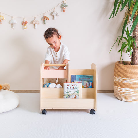 Montessori Tekerlekli Kitaplık - Orfis Kids
