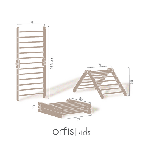 Montessori Tekli Tırmanma Merdiveni - Orfis Kids