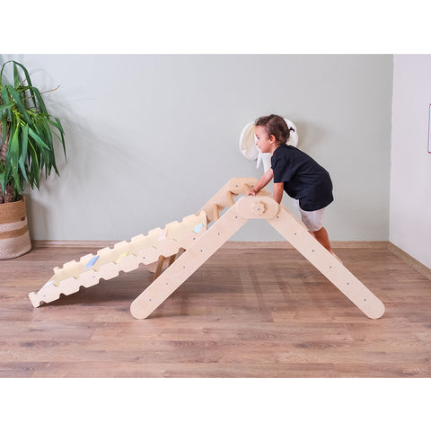Montessori Tırmanma Merdiveni ve Rampa İkili Set - Orfis Kids