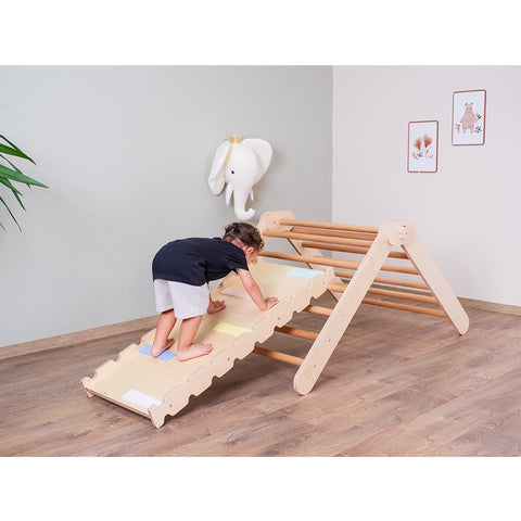 Montessori Tırmanma Merdiveni ve Rampa İkili Set - Orfis Kids