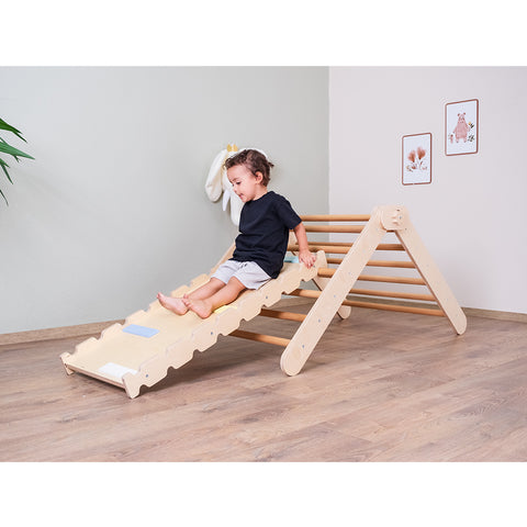 Montessori Tırmanma Merdiveni ve Rampa İkili Set - Orfis Kids