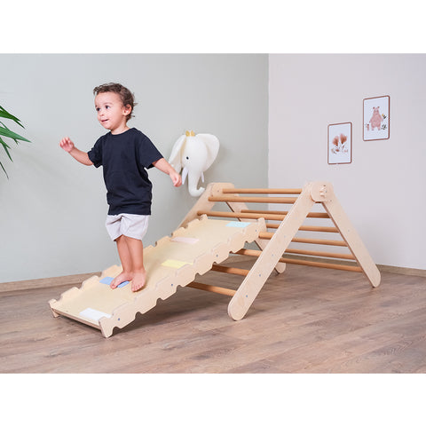 Montessori Tırmanma Merdiveni ve Rampa İkili Set - Orfis Kids