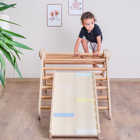 Montessori Tırmanma Merdiveni ve Rampa İkili Set - Orfis Kids