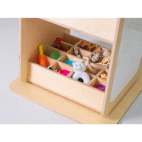 Montessori Yazı Tahtalı Döner Kitaplık - h:113 cm - Orfis Kids