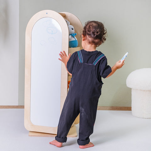 Montessori Yazı Tahtalı Döner Kitaplık - h:90cm - Orfis Kids
