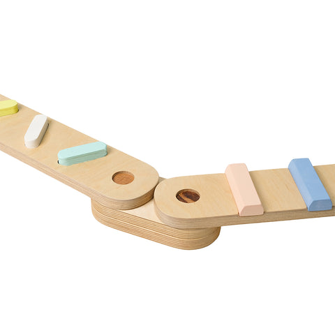 Montessori Doğal Ahşap Denge Kirişi