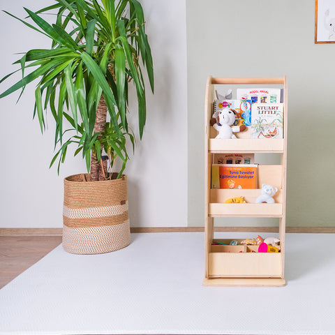 Montessori Yazı Tahtalı Döner Kitaplık - h:90cm