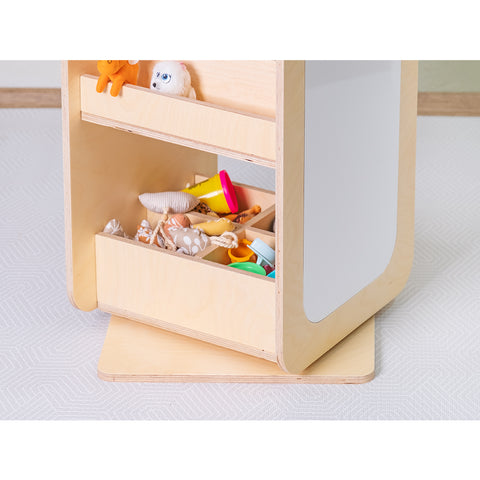 Montessori Yazı Tahtalı Döner Kitaplık - h:90cm